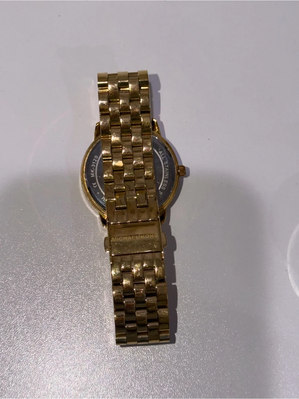 Michael Kors Gold Crystal-Trim Women's Bracelet Watch
